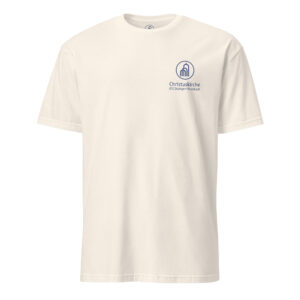 Blaues Logo - Kurzärmeliges Unisex-T-Shirt – Bild 4