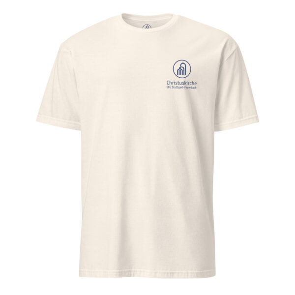 Blaues Logo - Kurzärmeliges Unisex-T-Shirt