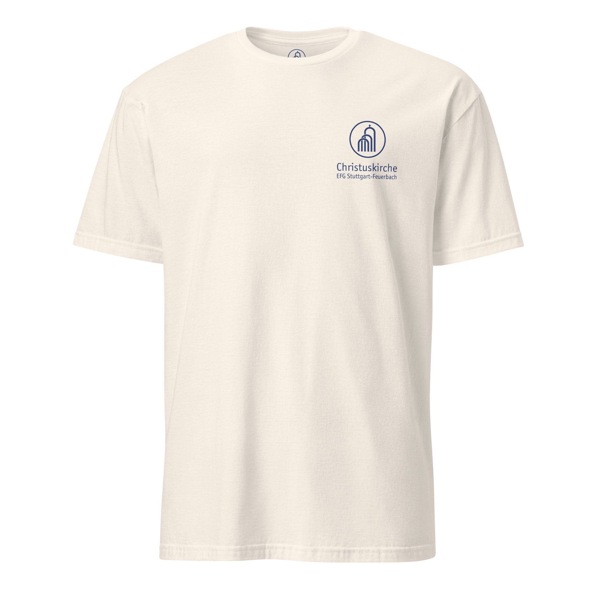 Blaues Logo - Kurzärmeliges Unisex-T-Shirt – Bild 4