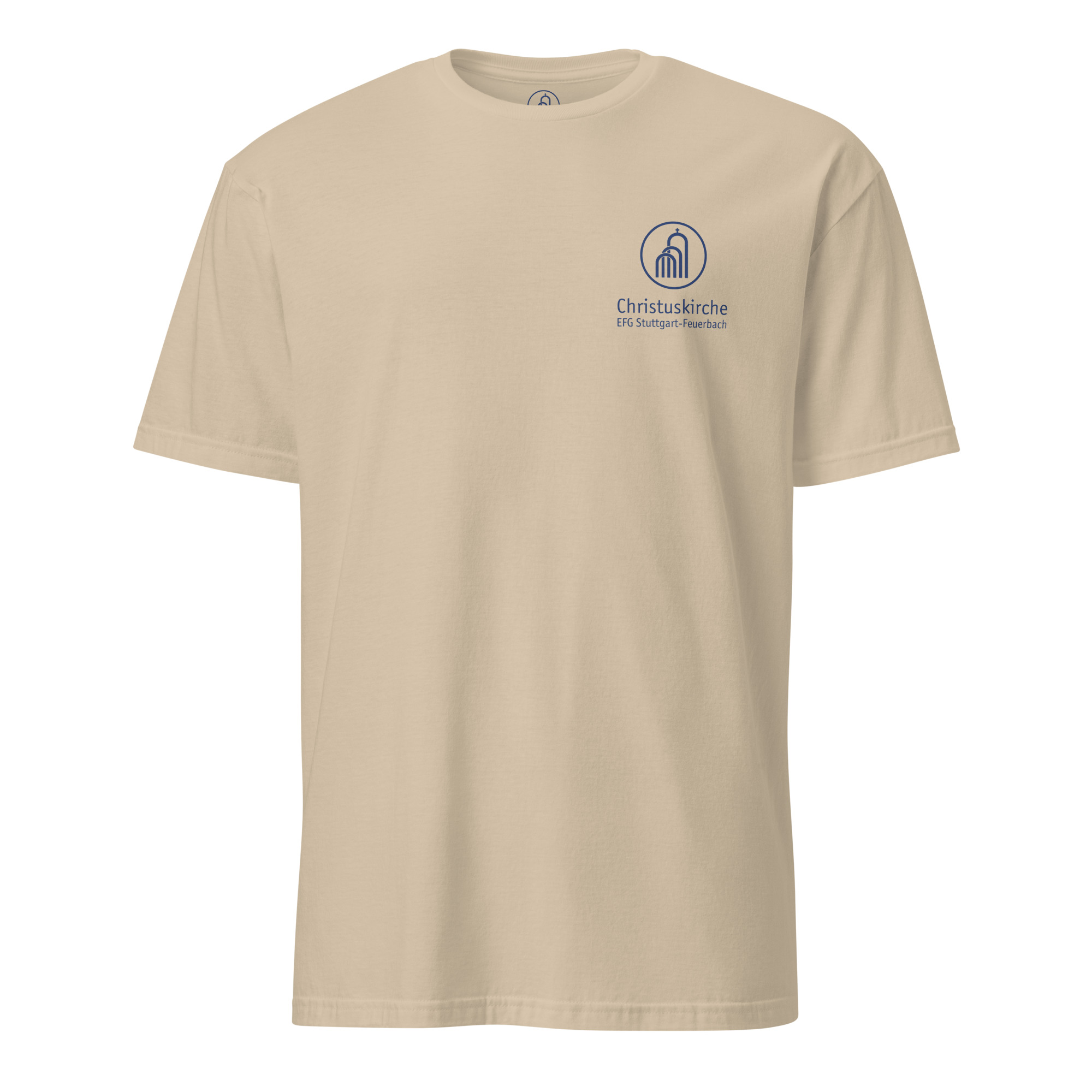 Blaues Logo - Kurzärmeliges Unisex-T-Shirt – Bild 1