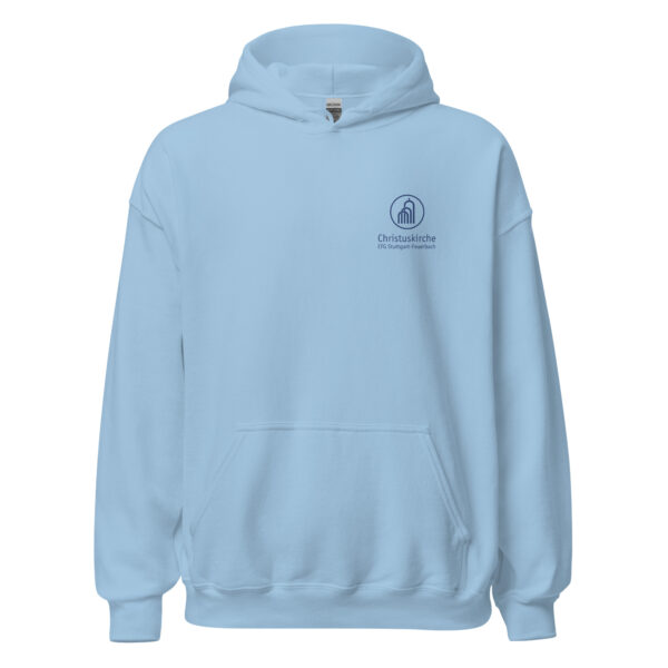Blaues Logo - Unisex-Kapuzenpullover
