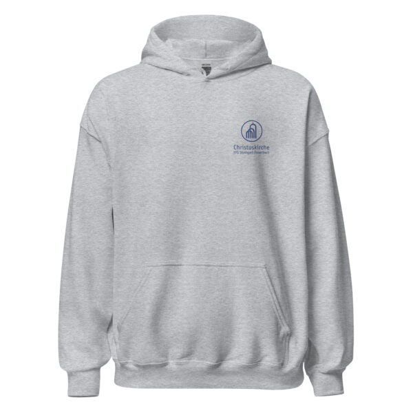 Blaues Logo - Unisex-Kapuzenpullover