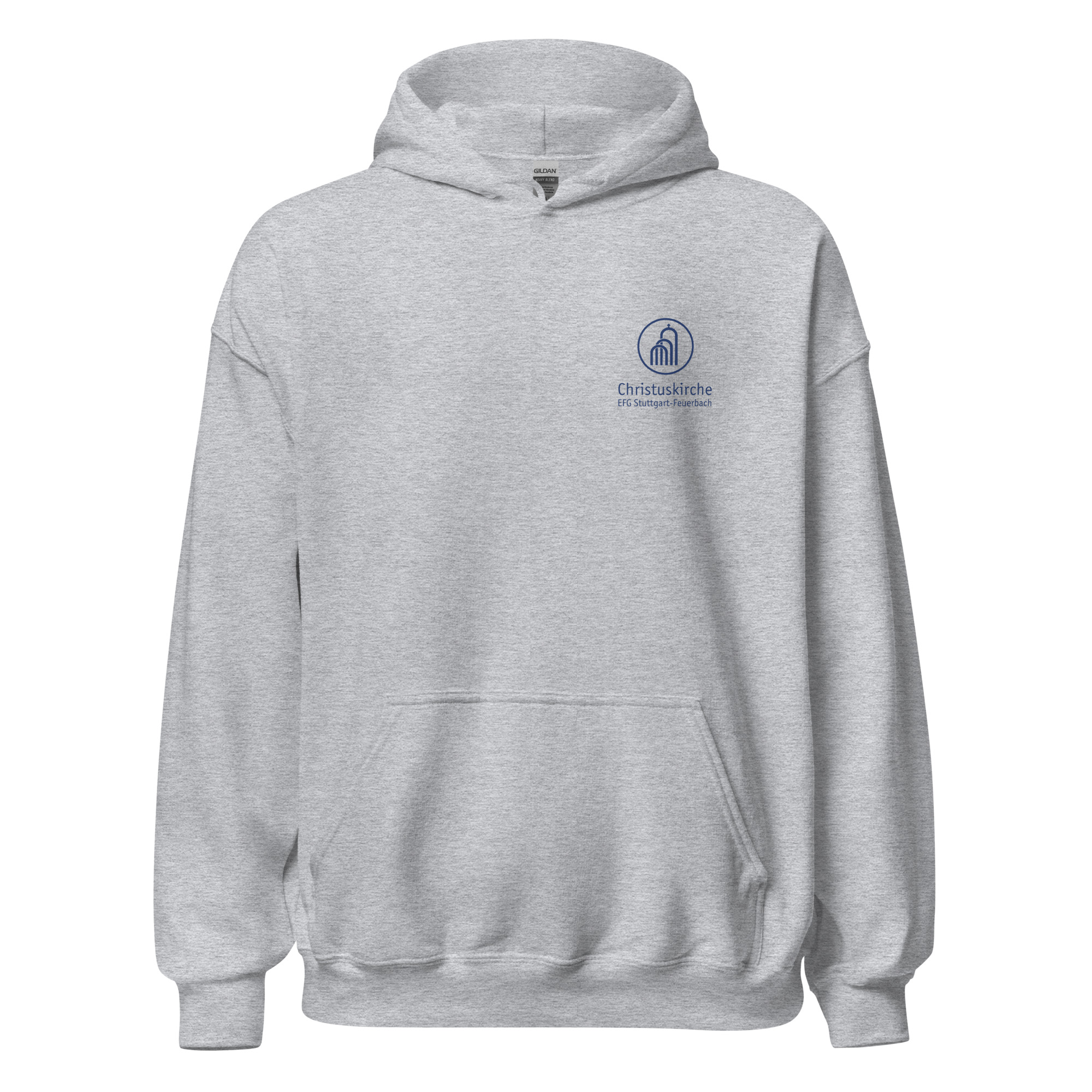 Blaues Logo - Unisex-Kapuzenpullover – Bild 2