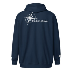 2026 - Logo weiß groß - Unisex Heavy-Blend Zip Hoodie – Bild 5