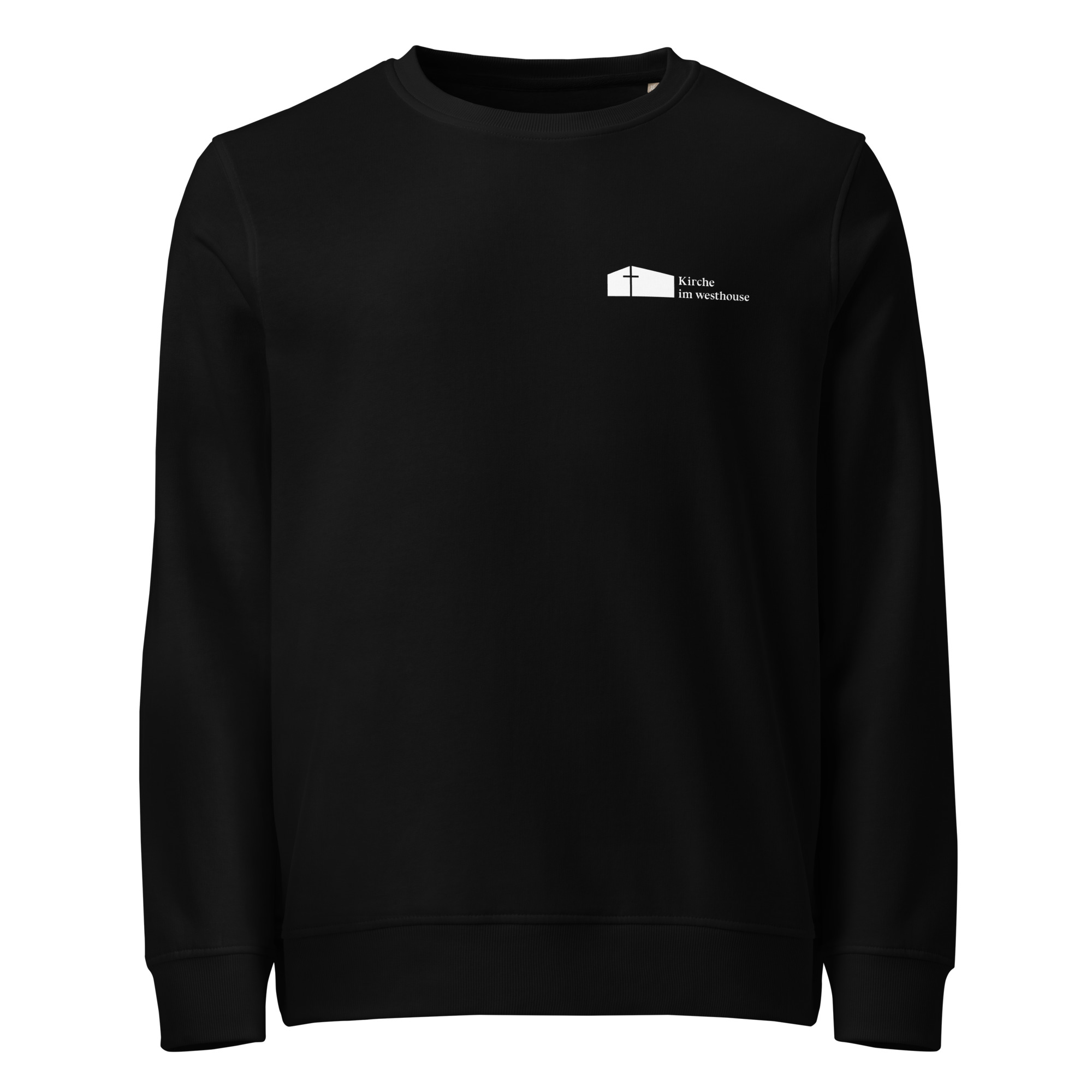 Weißes Kiw-Logo - Bio-Pullover - Unisex – Bild 1
