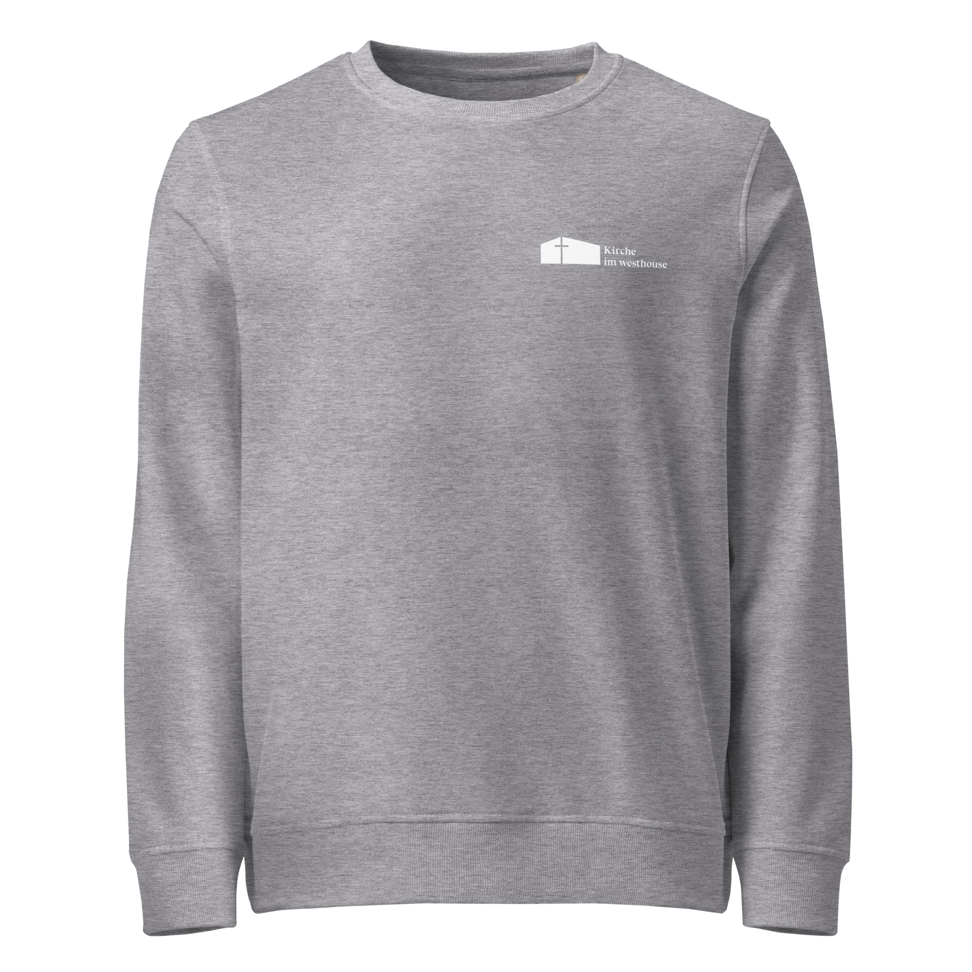 Weißes Kiw-Logo - Bio-Pullover - Unisex – Bild 3