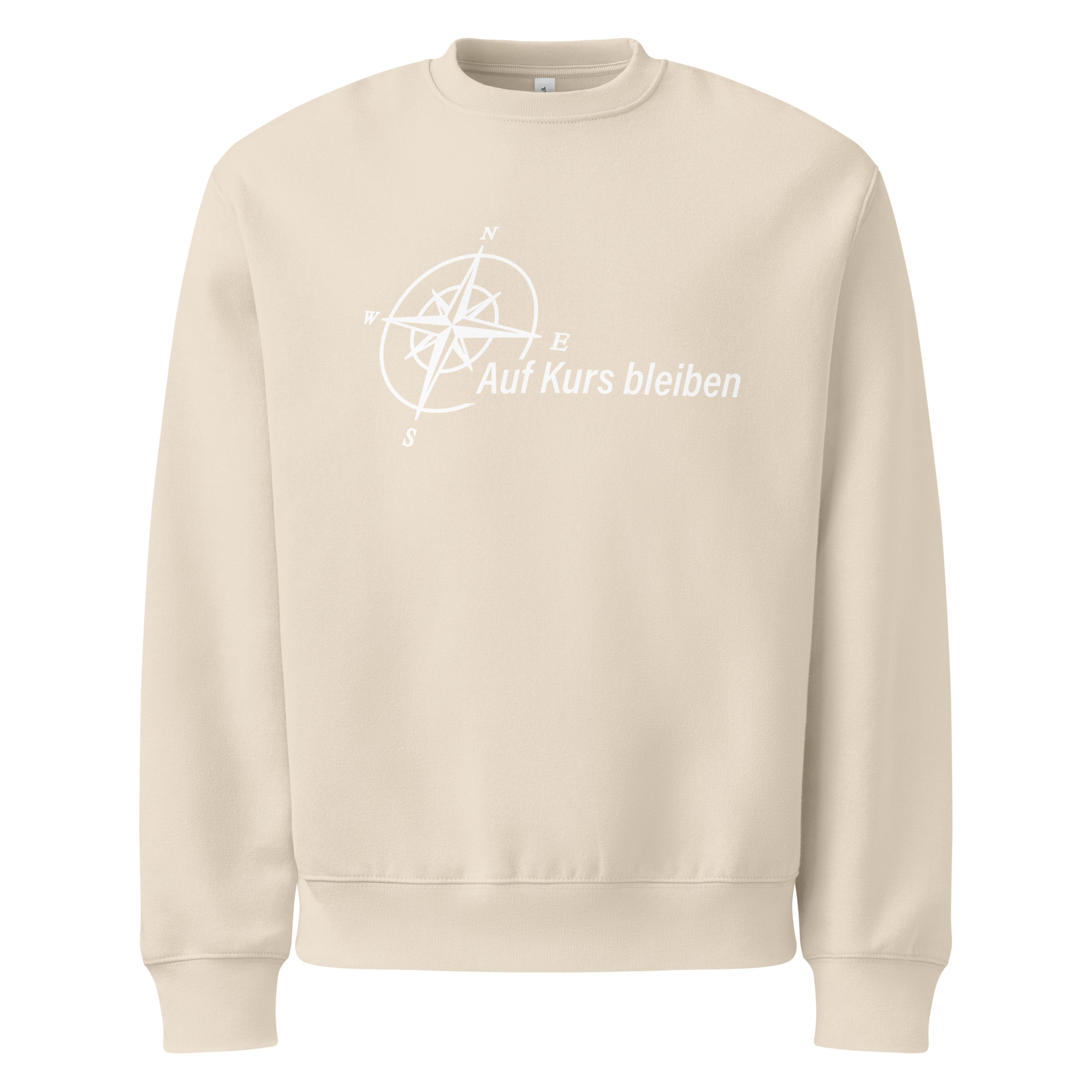 2026 - Logo weiß groß - Schwerer Oversized Pullover – Bild 3