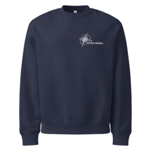 2026 - Logo weiß - Schwerer Oversized Pullover – Bild 5