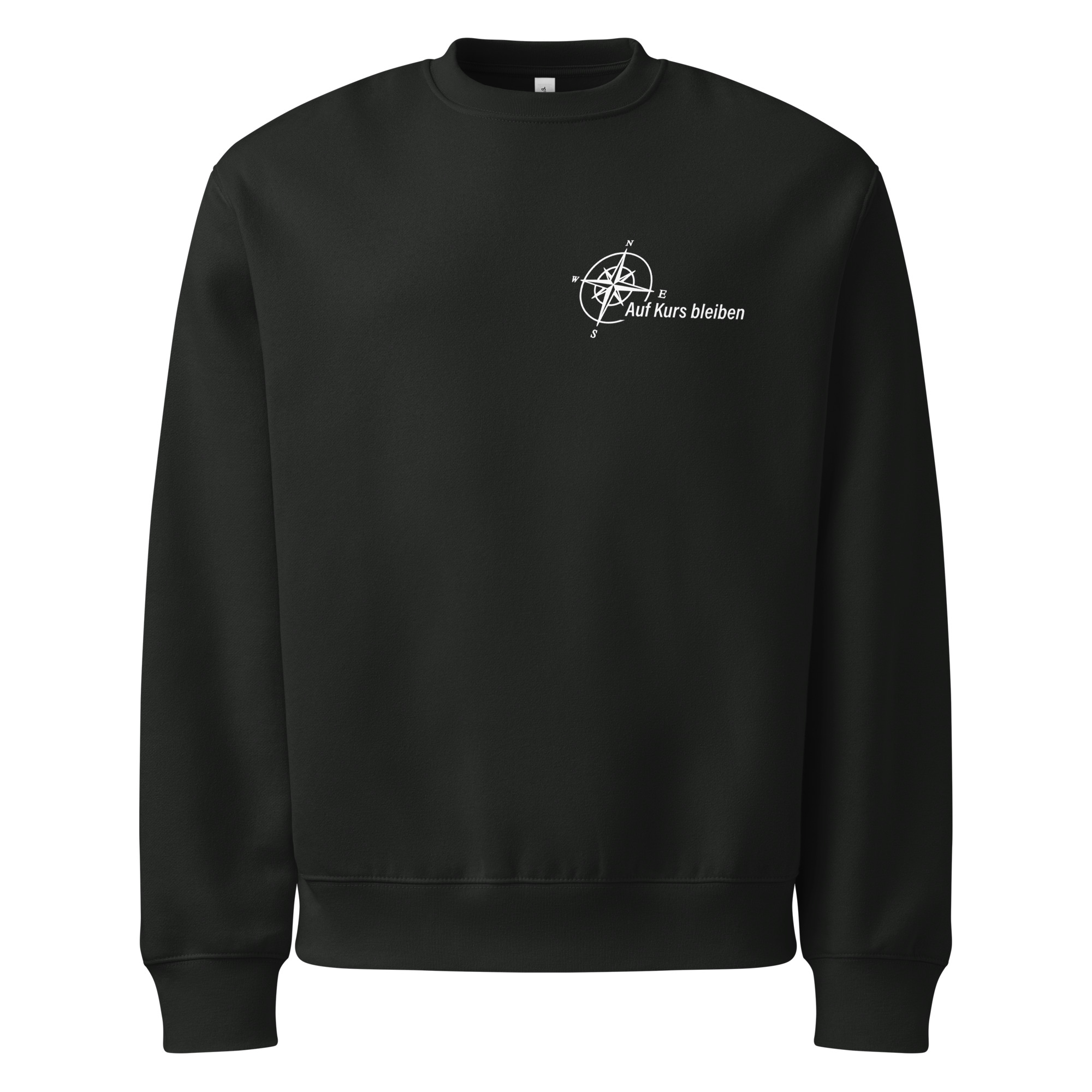 2026 - Logo weiß - Schwerer Oversized Pullover – Bild 3