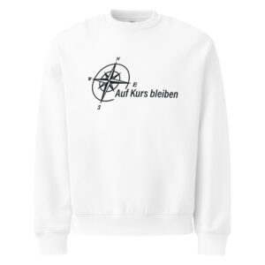 2026 - Logo schwarz groß - Schwerer Oversized Pullover – Bild 3