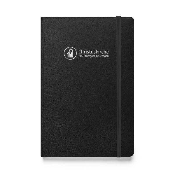 Weißes Logo - Hardcover Notizbuch