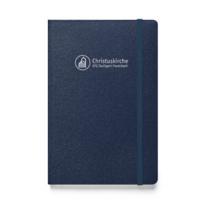 Weißes Logo - Hardcover Notizbuch – Bild 2