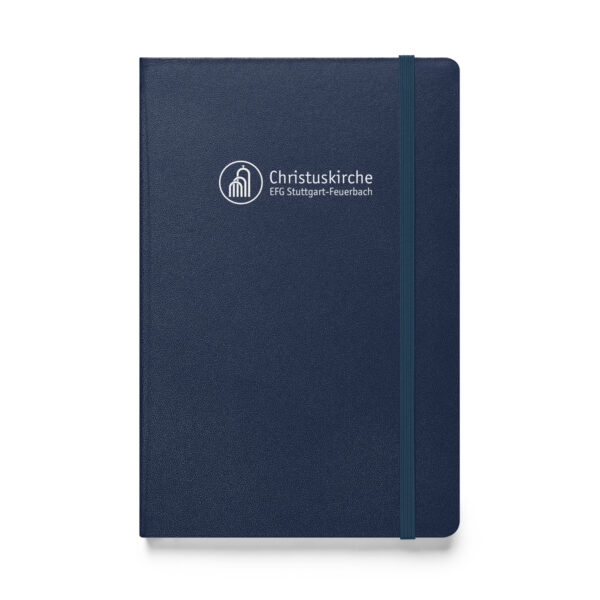 Weißes Logo - Hardcover Notizbuch