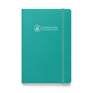 Weißes Logo - Hardcover Notizbuch – Bild 5