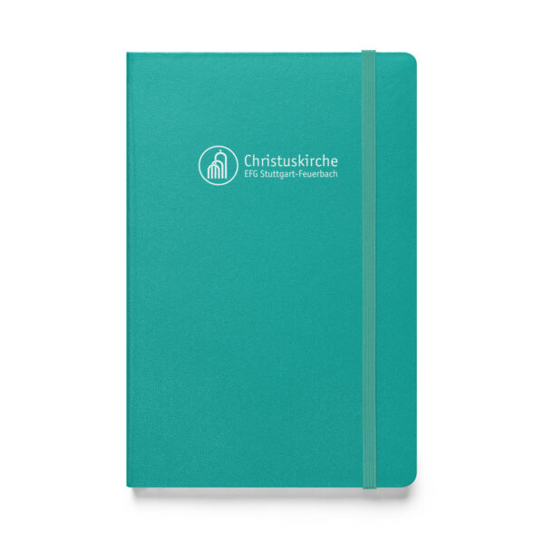 Weißes Logo - Hardcover Notizbuch