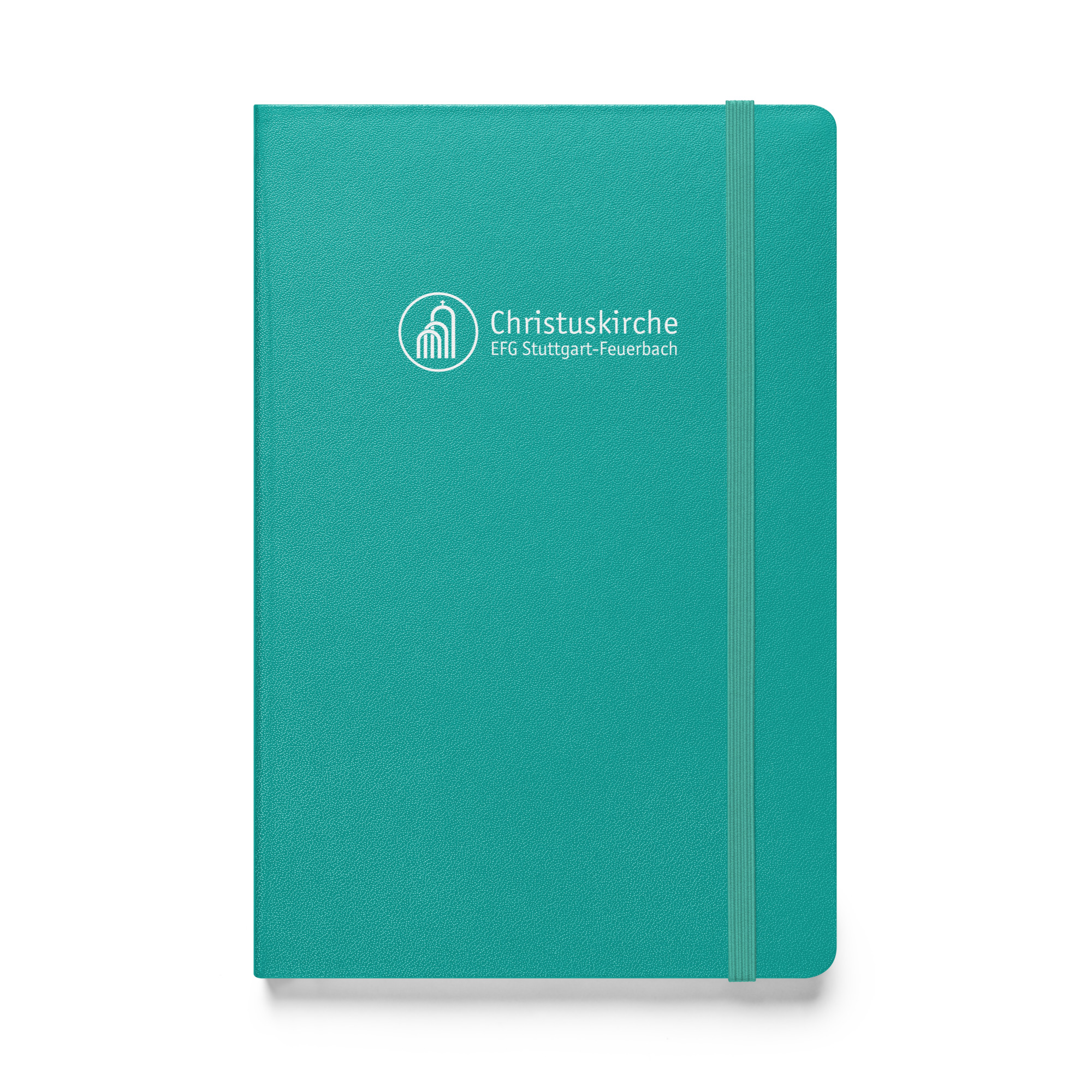 Weißes Logo - Hardcover Notizbuch – Bild 5