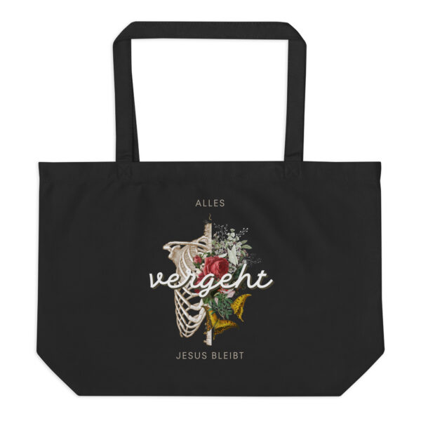 Alles vergeht - Großer Bio-Baumwollbeutel