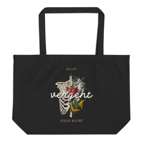 Alles vergeht - Großer Bio-Baumwollbeutel