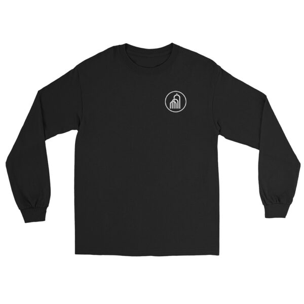 Weißes Logo - Herren-Langarmshirt