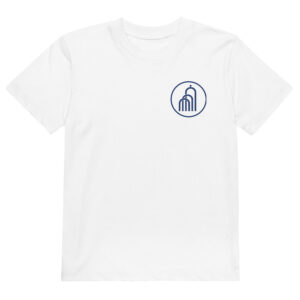 Blaues Logo - Bio-T-Shirt für Kinder