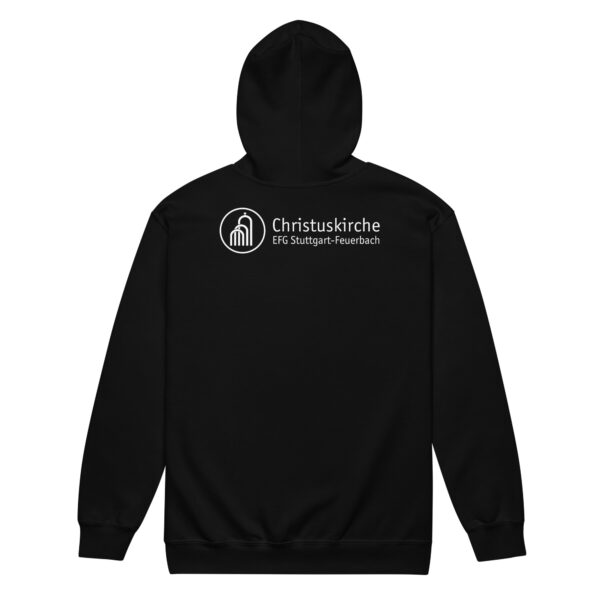Weißes Logo groß - Unisex Heavy-Blend Zip Hoodie
