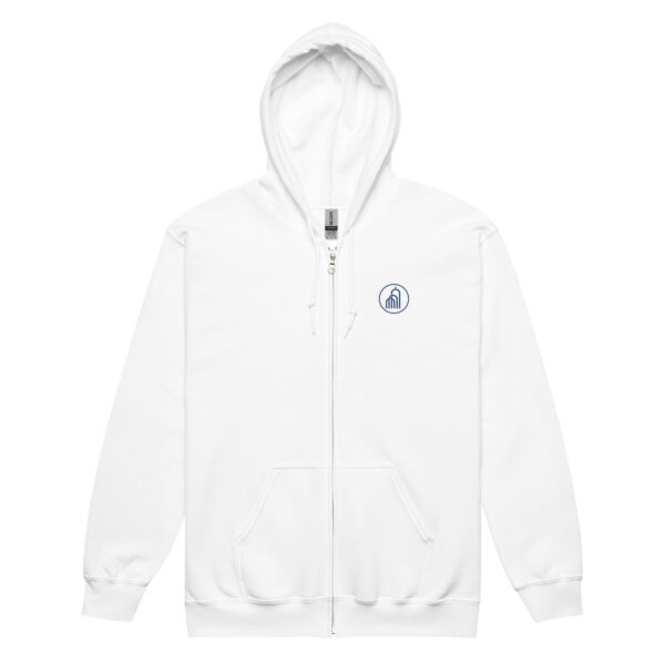 Blaues Logo - Unisex Heavy-Blend Zip Hoodie