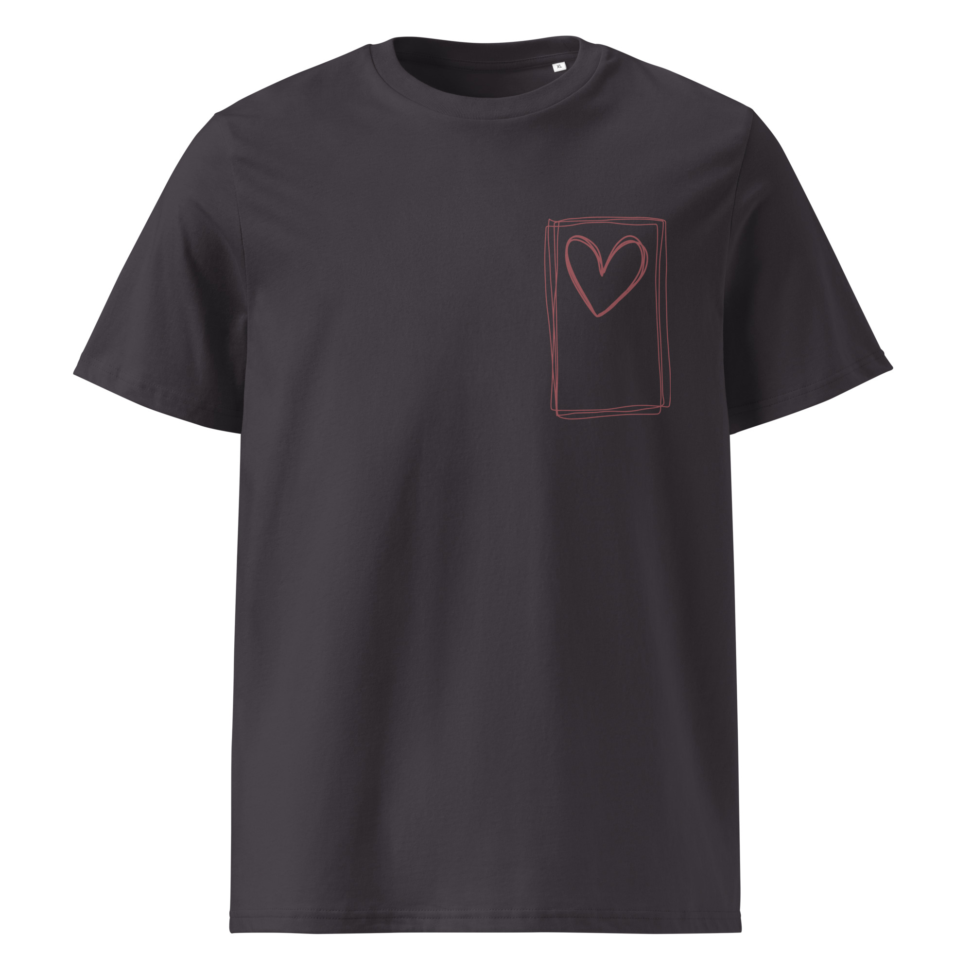 Liebe - Dunkles Bio-Baumwoll-T-Shirt – Bild 5