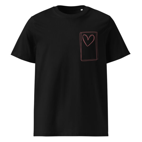 Liebe - Dunkles Bio-Baumwoll-T-Shirt