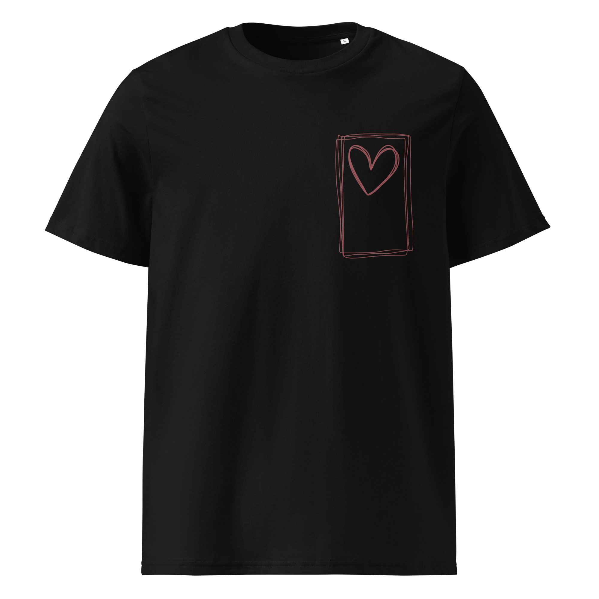 Liebe - Dunkles Bio-Baumwoll-T-Shirt – Bild 1