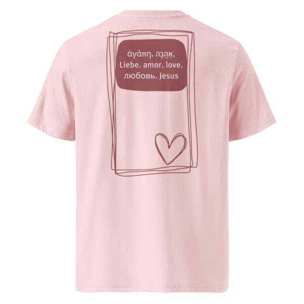 Liebe - Helles Bio-Baumwoll-T-Shirt