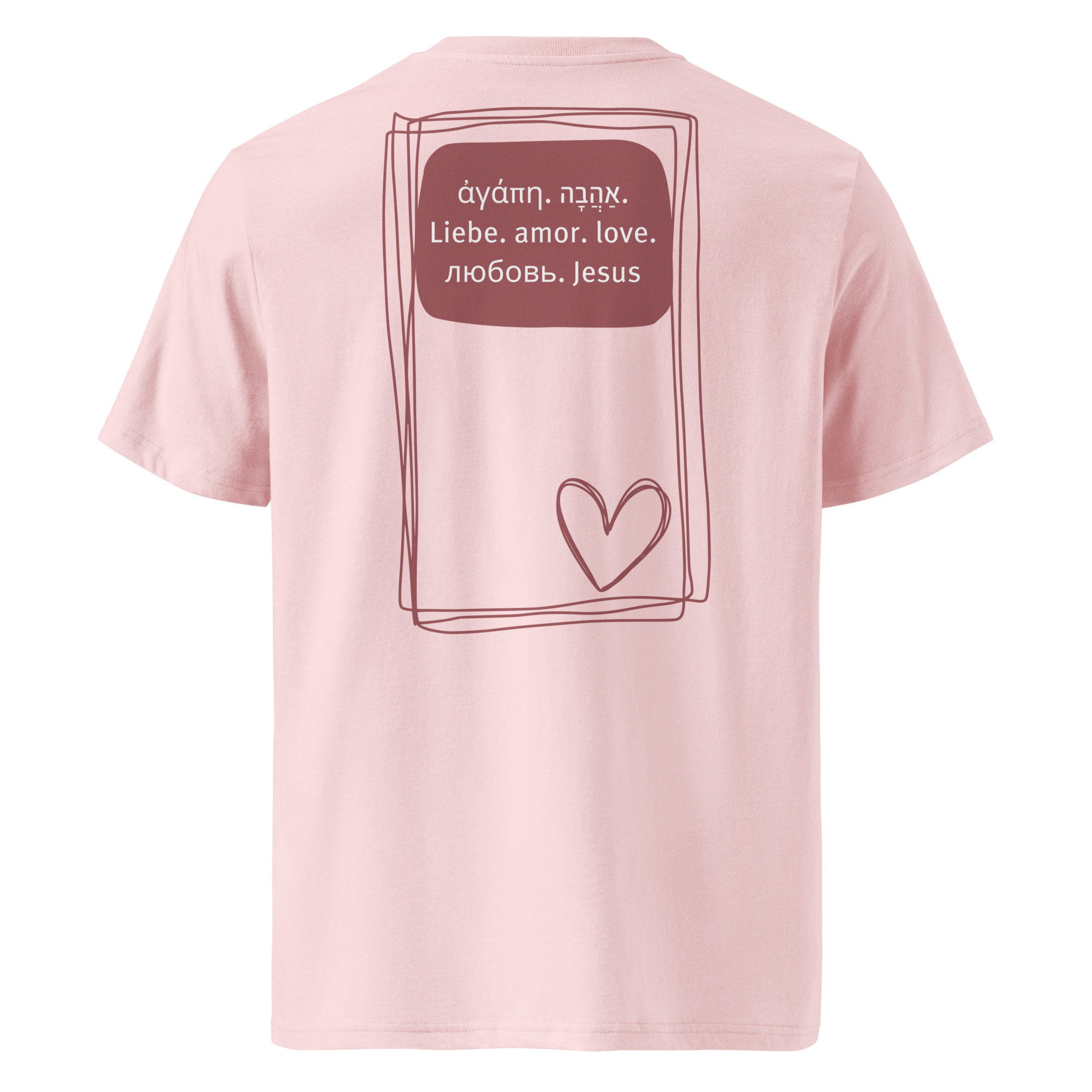 Liebe - Helles Bio-Baumwoll-T-Shirt – Bild 10