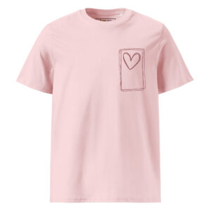 Liebe - Helles Bio-Baumwoll-T-Shirt – Bild 4