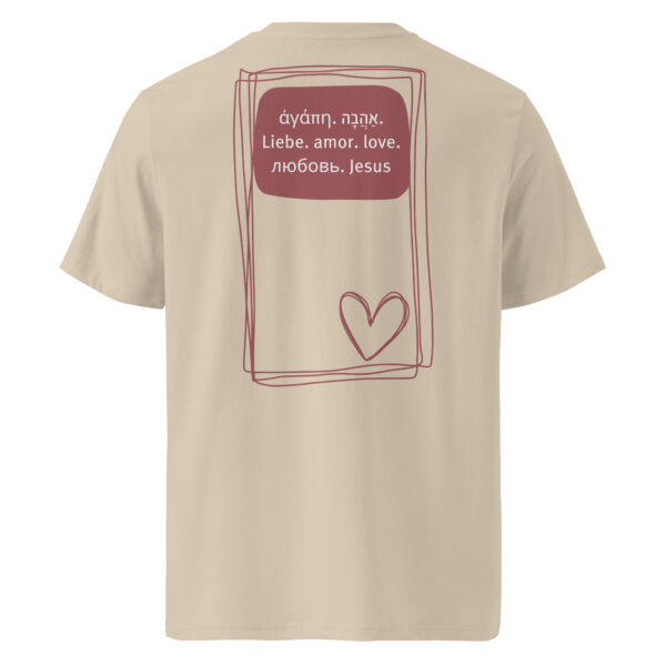 Liebe - Helles Bio-Baumwoll-T-Shirt
