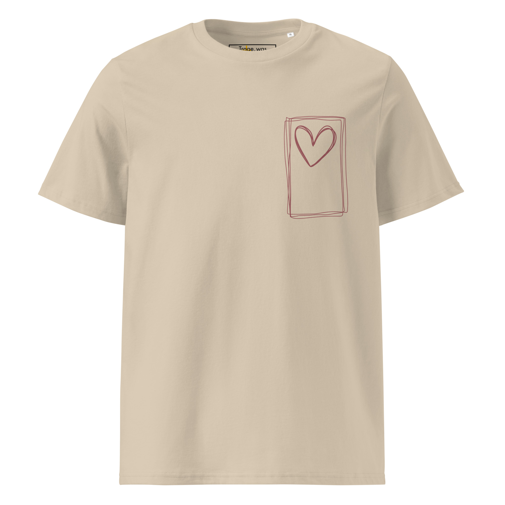 Liebe - Helles Bio-Baumwoll-T-Shirt – Bild 2