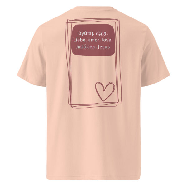 Liebe - Helles Bio-Baumwoll-T-Shirt