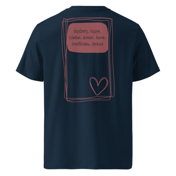 Liebe - Dunkles Bio-Baumwoll-T-Shirt