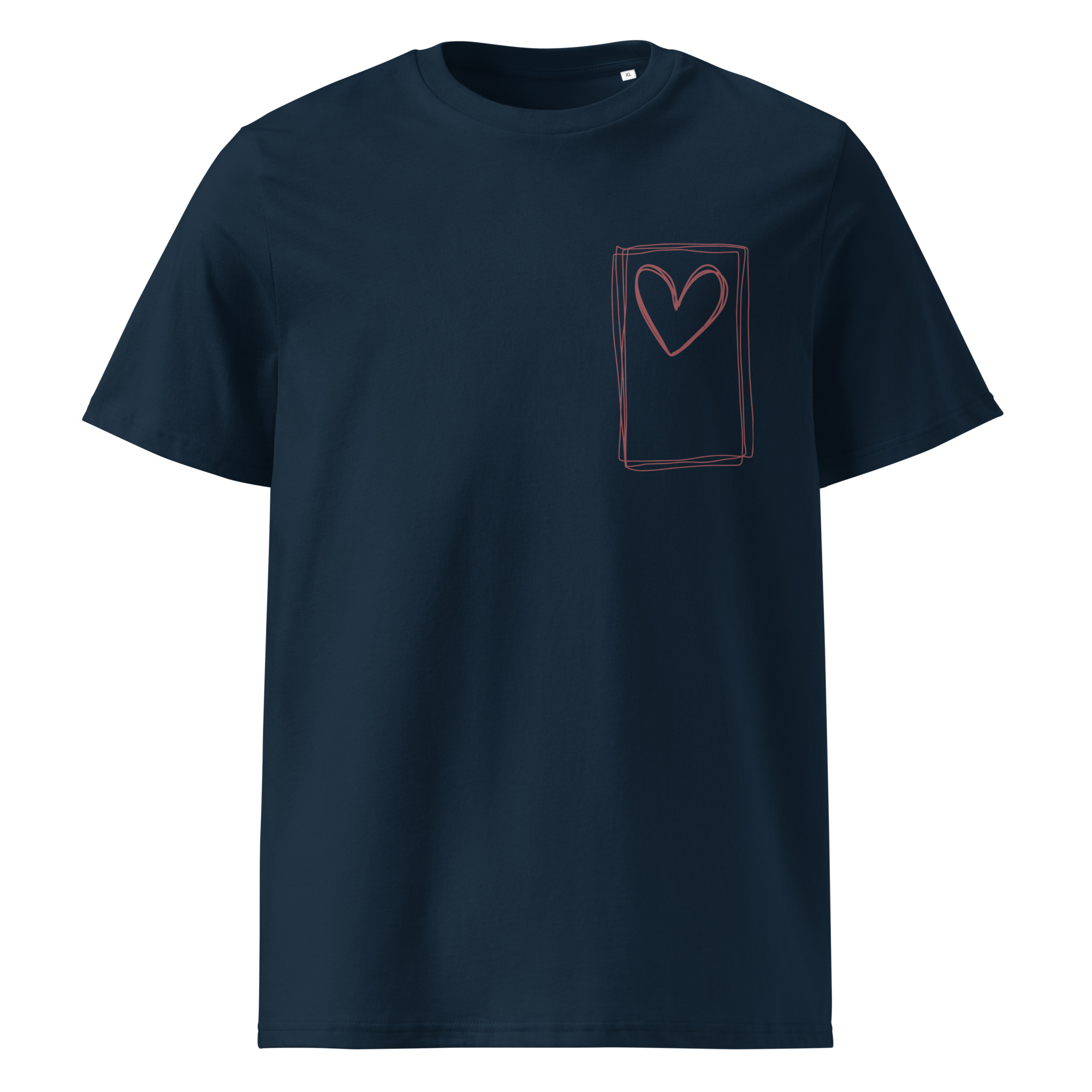 Liebe - Dunkles Bio-Baumwoll-T-Shirt – Bild 2
