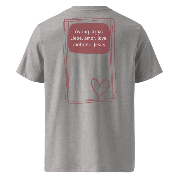 Liebe - Helles Bio-Baumwoll-T-Shirt
