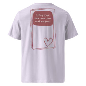 Liebe - Helles Bio-Baumwoll-T-Shirt – Bild 11