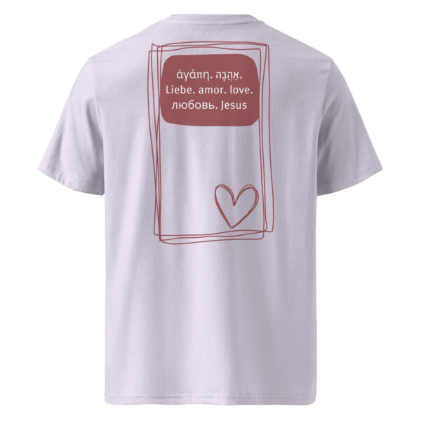 Liebe - Helles Bio-Baumwoll-T-Shirt