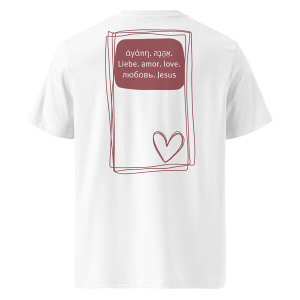 Liebe - Helles Bio-Baumwoll-T-Shirt