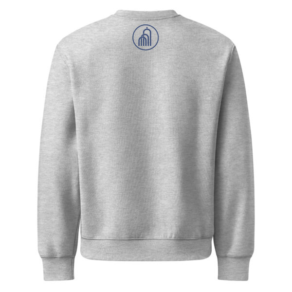 Blaues Logo groß - Schwerer Oversized Pullover