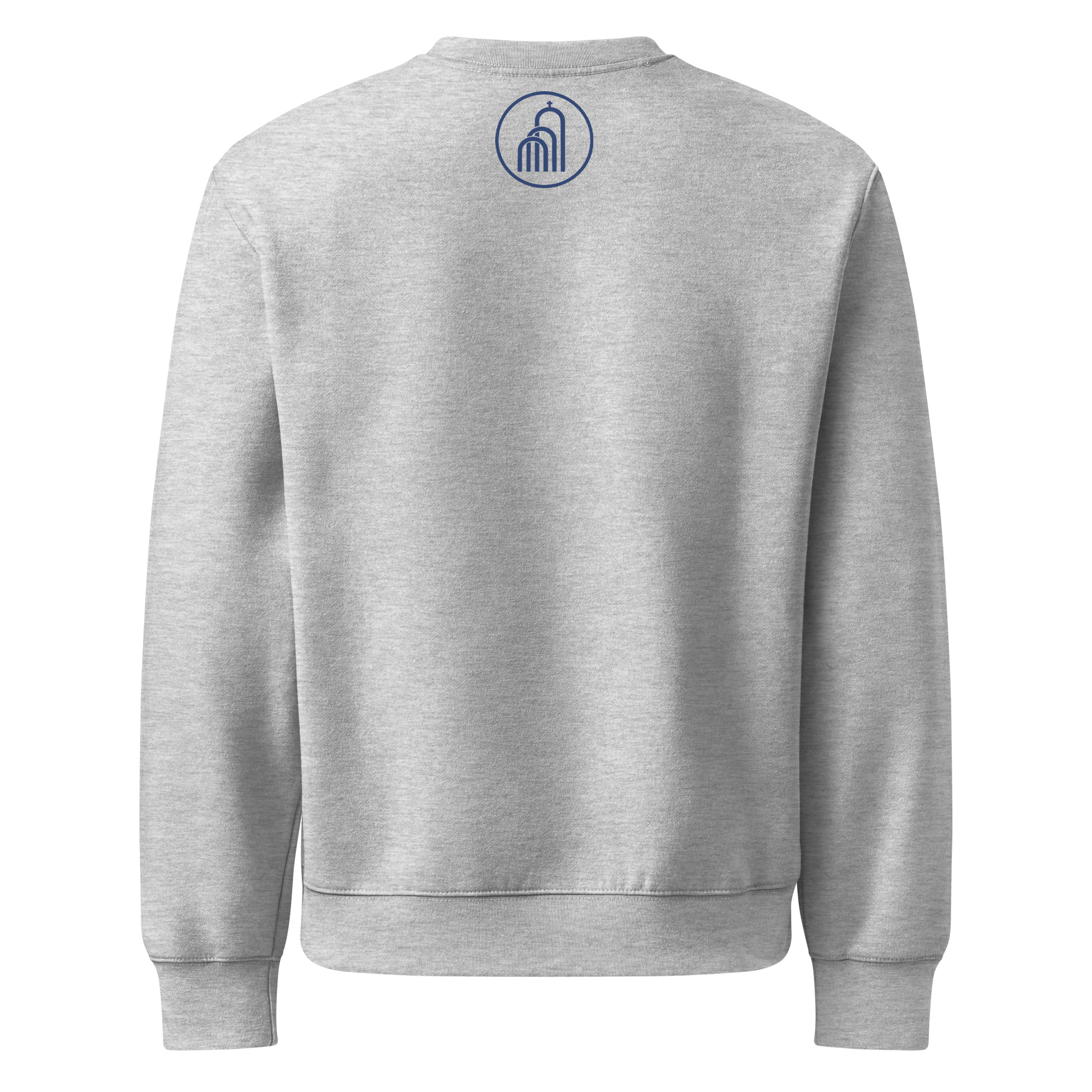 Blaues Logo groß - Schwerer Oversized Pullover – Bild 7