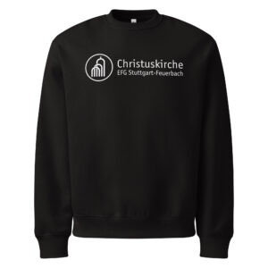 Weißes Logo groß - Schwerer Oversized Pullover