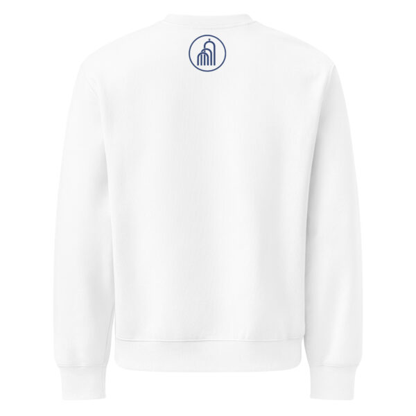 Blaues Logo groß - Schwerer Oversized Pullover