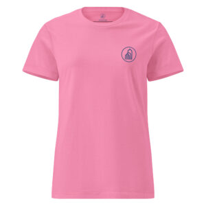 Blaues Logo - Basic Softstyle T-Shirt für Damen