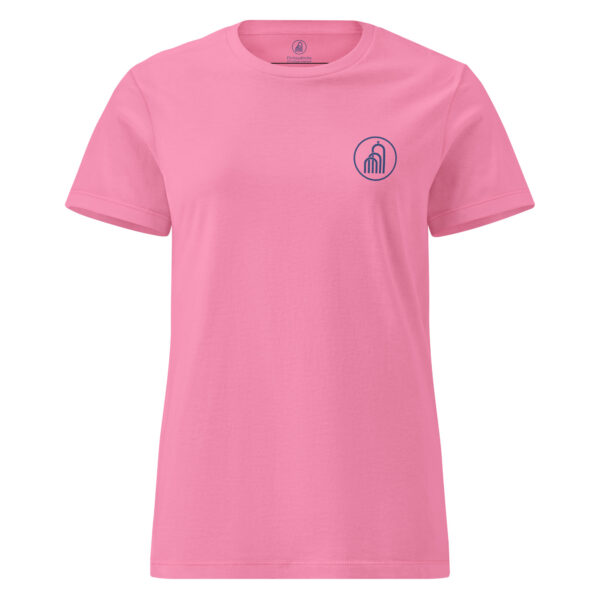 Blaues Logo - Basic Softstyle T-Shirt für Damen