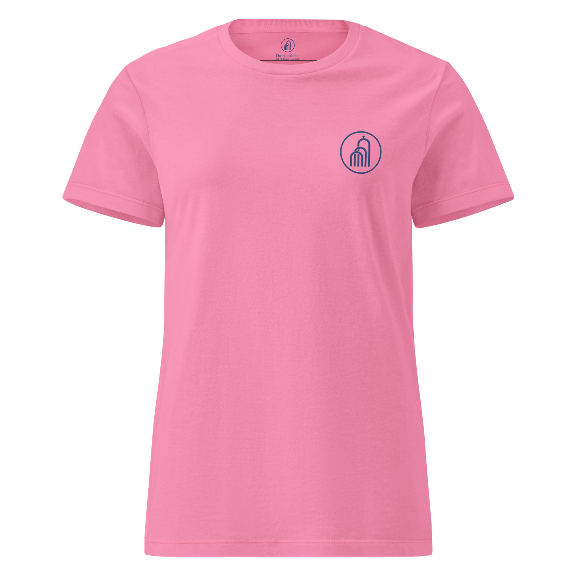 Blaues Logo - Basic Softstyle T-Shirt für Damen – Bild 1