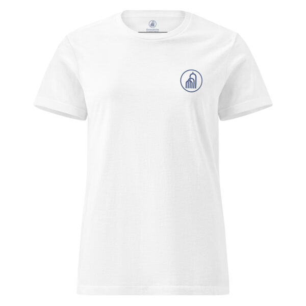 Blaues Logo - Basic Softstyle T-Shirt für Damen