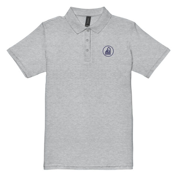 Blaues Logo - Piqué-Poloshirt für Damen